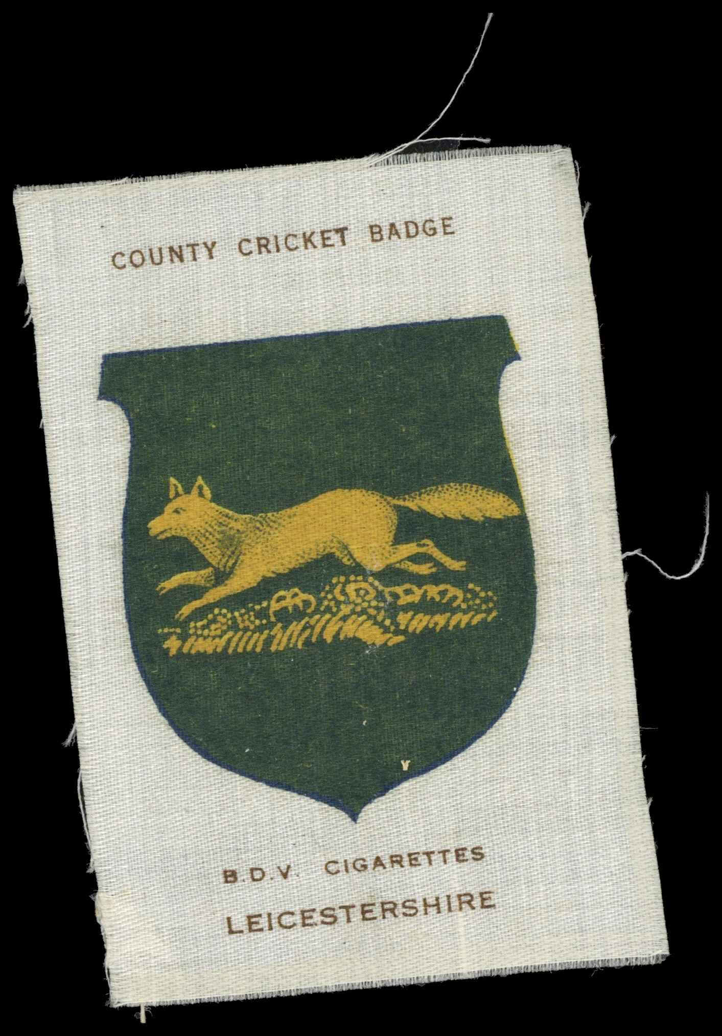 Phillips (Godfrey) - 'County Cricket Badges Silks (BDV)' #7 Leicestershire (????) Phillips (Godfrey) - 'County Cricket Badges Silks (BDV)' #7 Leicestershire (????)