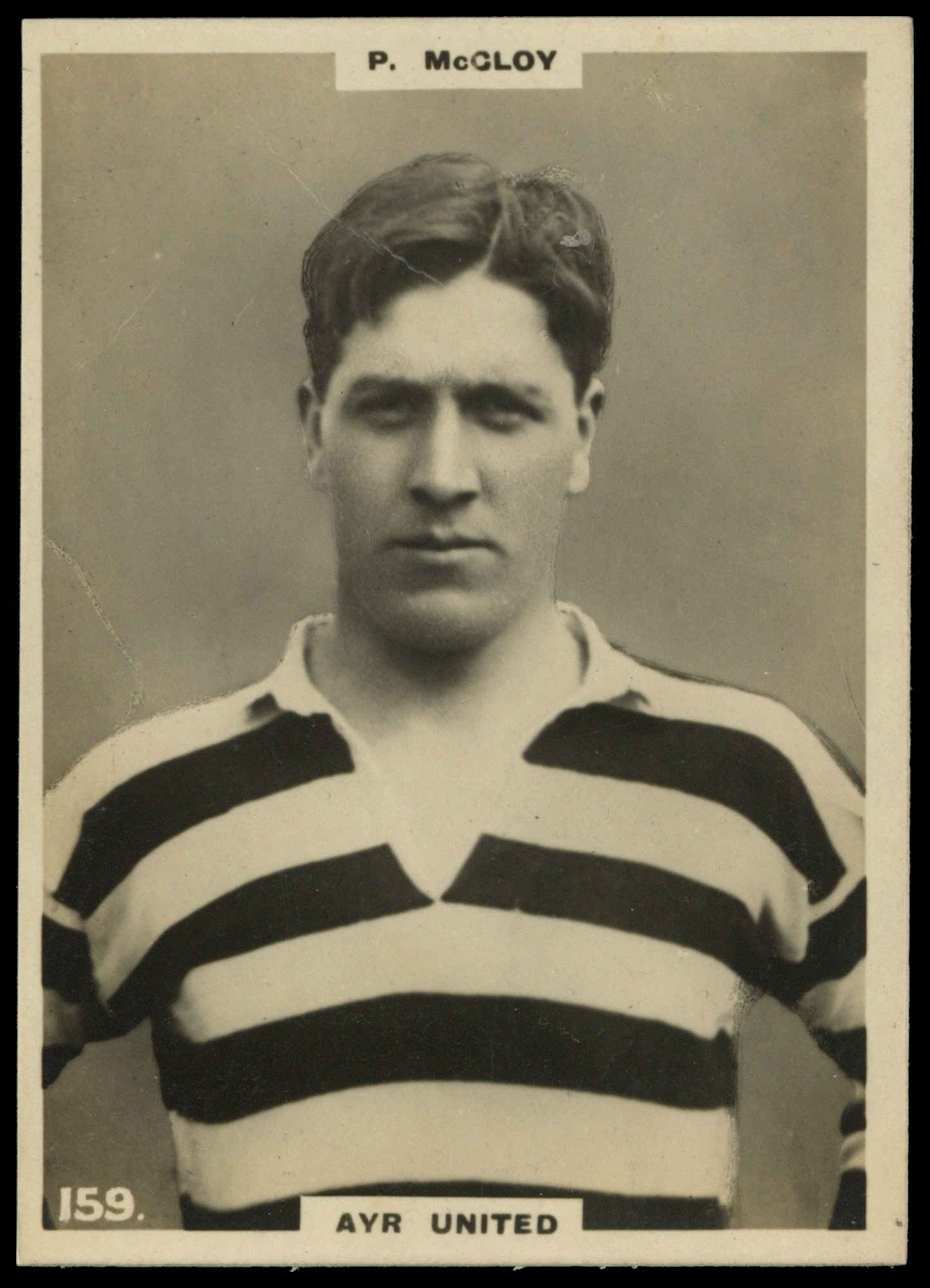Phillips (Godfrey) - 'Footballers (Large Oval)' (1922) - P. McCloy (Ayr United) Phillips (Godfrey) - 'Footballers (Large Oval)' (1922) - P. McCloy (Ayr United)