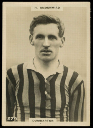 Phillips (Godfrey) - 'Footballers (Large Oval)' (1922) - R. McDermiad (Dumbarton) Phillips (Godfrey) - 'Footballers (Large Oval)' (1922) - R. McDermiad (Dumbarton)