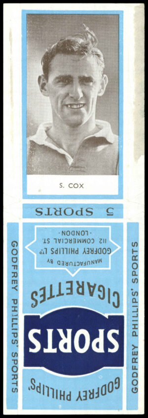 Phillips (Godfrey) - 'Sports Packages - Footballers S2' #11 - S. Cox (West Bromwich Albion) (1950) Phillips (Godfrey) - 'Sports Packages - Footballers S2' #11 - S. Cox (West Bromwich Albion) (1950)