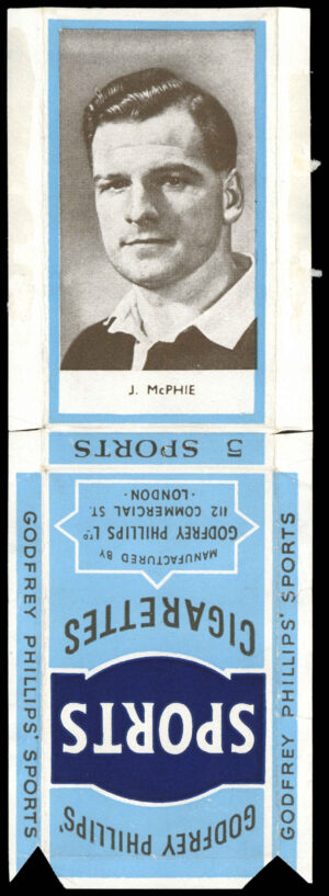 Phillips (Godfrey) - 'Sports Packages - Footballers S2' #25 - J. McPhie (Falkirk) (1950) Phillips (Godfrey) - 'Sports Packages - Footballers S2' #25 - J. McPhie (Falkirk) (1950)