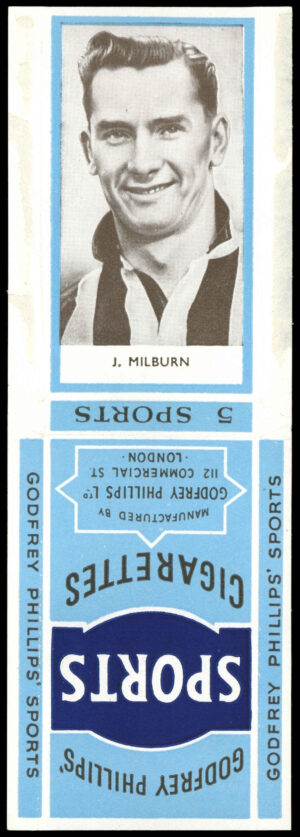 Phillips (Godfrey) - 'Sports Packages - Footballers S2' #26 - J. Milburn (Newcastle United) (1950) Phillips (Godfrey) - 'Sports Packages - Footballers S2' #26 - J. Milburn (Newcastle United) (1950)