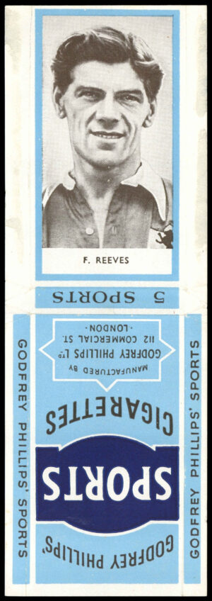 Phillips (Godfrey) - 'Sports Packages - Footballers S2' #36 - F. Reeves (Millwall) (1950) Phillips (Godfrey) - 'Sports Packages - Footballers S2' #36 - F. Reeves (Millwall) (1950)