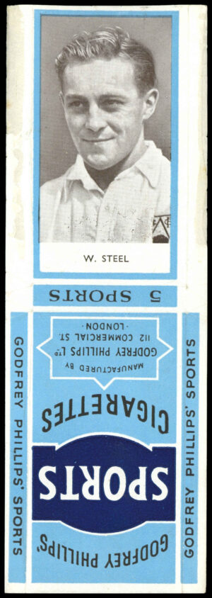 Phillips (Godfrey) - 'Sports Packages - Footballers S2' #43 - W. Steel (Derby County) (1950) Phillips (Godfrey) - 'Sports Packages - Footballers S2' #43 - W. Steel (Derby County) (1950)