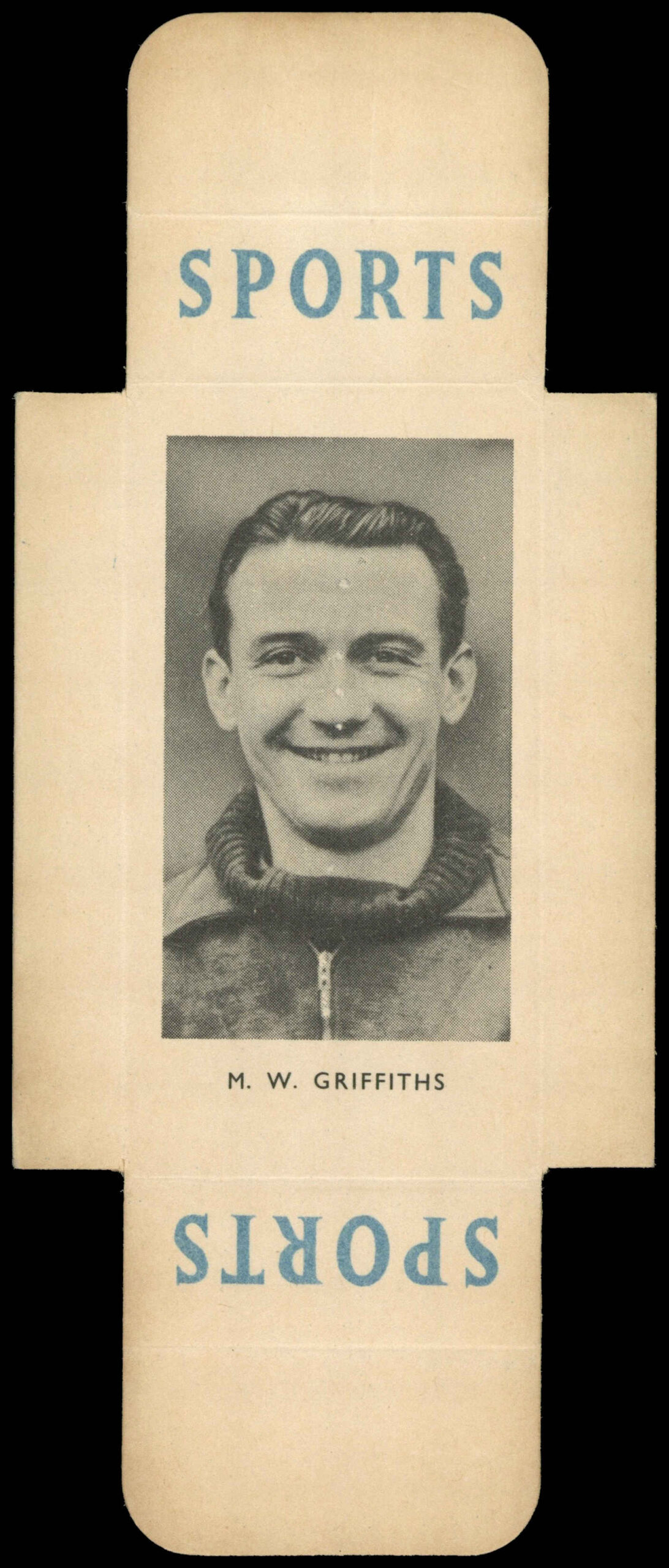 Phillips (Godfrey) - 'Sports Sliders - Footballers S2' #16 - M.W. Griffiths (Leicester City) (1950) Phillips (Godfrey) - 'Sports Sliders - Footballers S2' #16 - M.W. Griffiths (Leicester City) (1950)