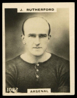 Phillips (Godfrey) - 'Footballers (K - Single Oblong "Pinnace")' (1922) - J. Rutherford (Arsenal)