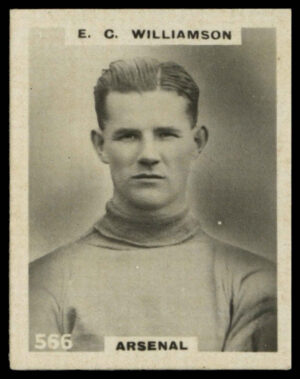 Phillips (Godfrey) - 'Footballers (K - Single Oblong "Pinnace")' (1922) - E.C. Williamson (Arsenal)