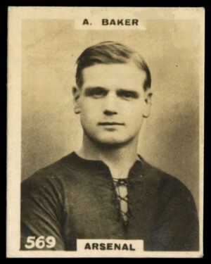 Phillips (Godfrey) - 'Footballers (K - Single Oblong "Pinnace")' (1922) - A. Baker (Arsenal)