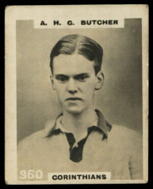 Phillips (Godfrey) - 'Footballers (K - Single Oblong "Pinnace")' (1922) - A.H.G. Butcher (Corinthians)