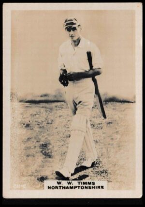 Phillips (Godfrey) - 'Cricketers (Pinnace Large)' - Card #211-C - W.W. Timms (Northants)