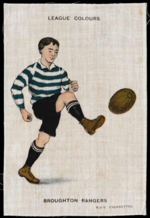 Phillips (Godfrey) - 'Football Colours (BDV Ex Lg Brown)' - Card #17 - Broughton Rangers