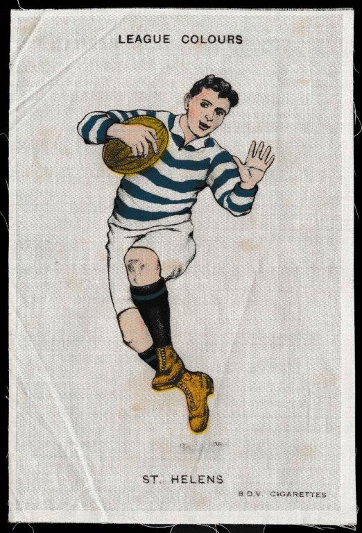 Phillips (Godfrey) - 'Football Colours (BDV Ex Lg Brown)' - Card #65 - St. Helens Phillips (Godfrey) - 'Football Colours (BDV Ex Lg Brown)' - Card #65 - St. Helens