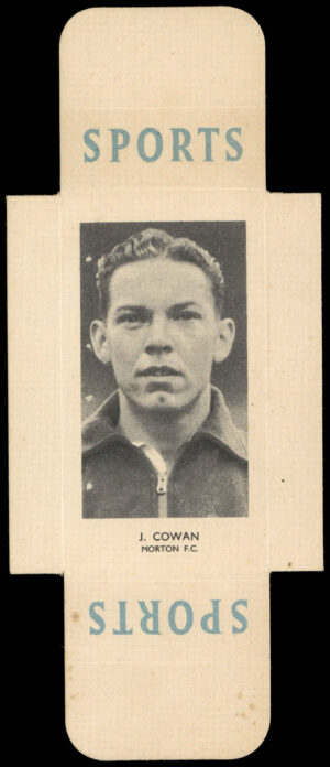 Phillips (Godfrey) - 'Sports Sliders - Footballers S4' (1952) - #2 - J. Cowan (Morton) Phillips (Godfrey) - 'Sports Sliders - Footballers S4' (1952) - #2 - J. Cowan (Morton)