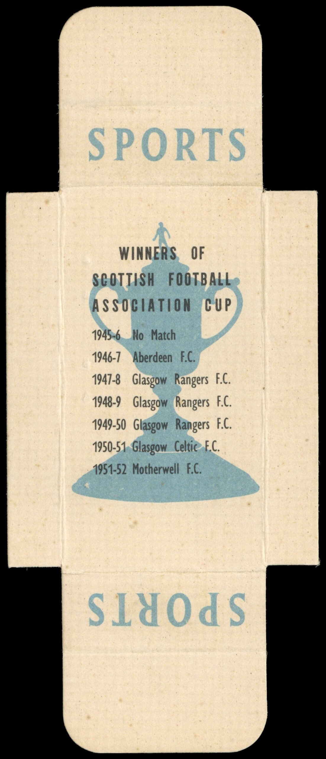 Phillips (Godfrey) - 'Sports Sliders - Footballers S4' (1952) - #24 - Scottish FA Cup Winners Phillips (Godfrey) - 'Sports Sliders - Footballers S4' (1952) - #24 - Scottish FA Cup Winners