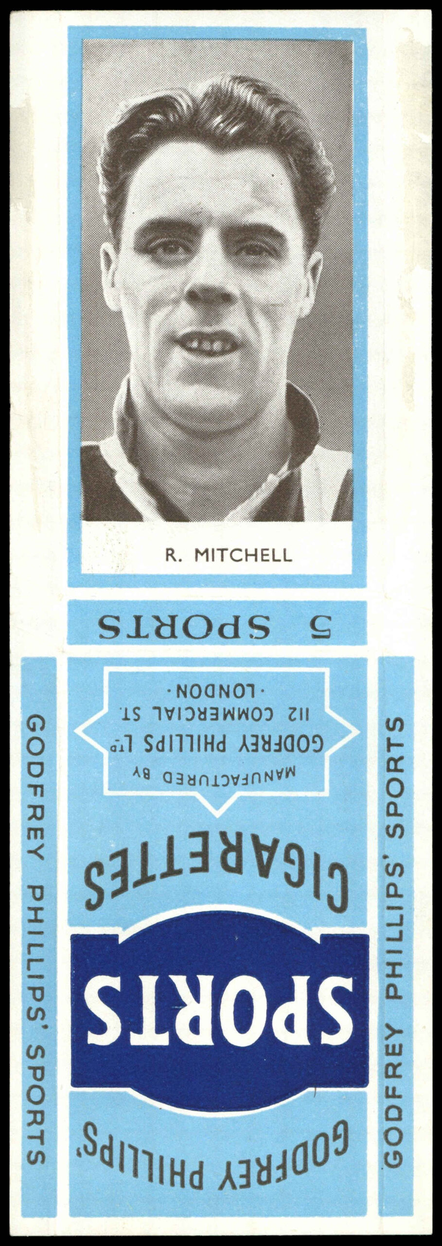 Godfrey Phillips - 'Sports Packages - Footballers S2' (1950) - R. Mitchell (Third Lanark) Godfrey Phillips - 'Sports Packages - Footballers S2' (1950) - R. Mitchell (Third Lanark)