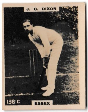 Phillips (Godfrey) - 'Cricketers (Pinnace Photos A)' (1924) - Card #138-C - J.C. Dixon (Essex)