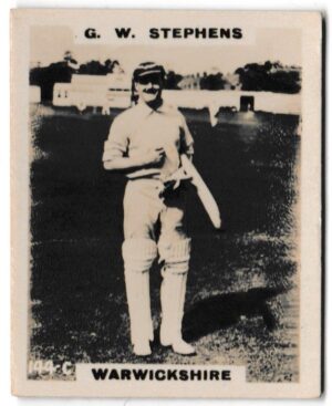 Phillips (Godfrey) - 'Cricketers (Pinnace Photos A)' (1924) - Card #144-C - G.W. Stephens (Warwickshire)