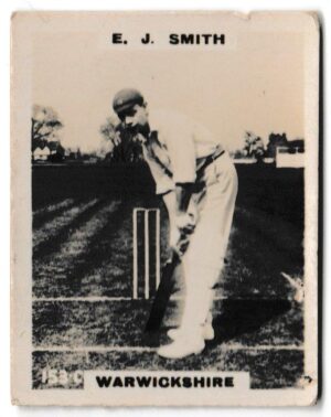 Phillips (Godfrey) - E.J. Smith (Warwickshire) -'Cricketers Pinnace "K" Size' (1924)