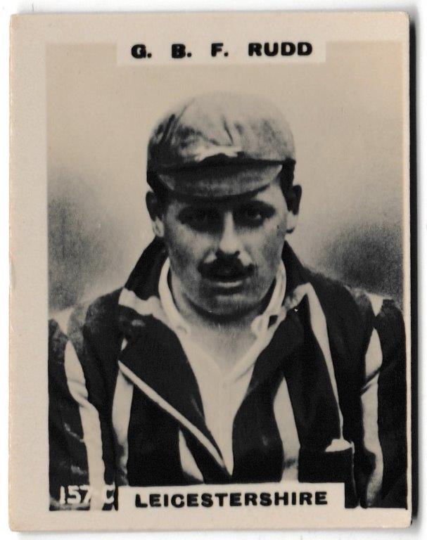 Phillips (Godfrey) - G.B.F. Rudd (Leicestershire) -'Cricketers Pinnace "K" Size' (1924) Phillips (Godfrey) - G.B.F. Rudd (Leicestershire) -'Cricketers Pinnace "K" Size' (1924)