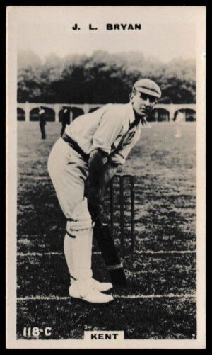 Phillips (Godfrey) - 'Cricketers (Brown) Card #118-C - J.L. Bryan (Kent)