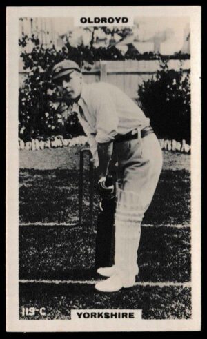 Phillips (Godfrey) - 'Cricketers (Brown) Card #119-C - Oldroyd (Yorkshire) Phillips (Godfrey) - 'Cricketers (Brown) Card #119-C - Oldroyd (Yorkshire)