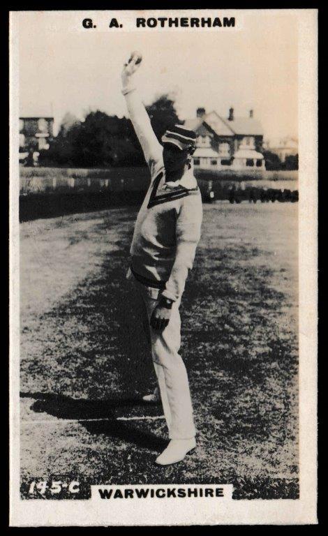 Phillips (Godfrey) - 'Cricketers (Brown) Card #145-C - G.A. Rotherham (Warks) Phillips (Godfrey) - 'Cricketers (Brown) Card #145-C - G.A. Rotherham (Warks)