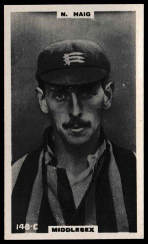 Phillips (Godfrey) - 'Cricketers (Brown) Card #148-C - N. Haig (Middlesex)