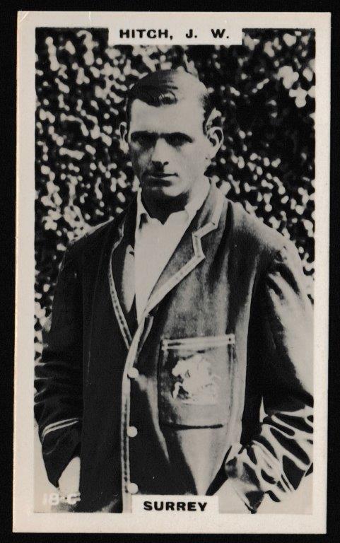 Phillips (Godfrey) - 'Cricketers (Brown) Card #18-C - J.W. Hitch (Surrey) Phillips (Godfrey) - 'Cricketers (Brown) Card #18-C - J.W. Hitch (Surrey)