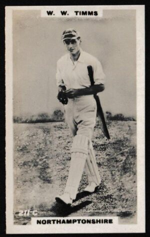 Phillips (Godfrey) - 'Cricketers (Brown) Card #211-C - W.W. Timms (Northants)