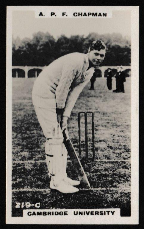 Phillips (Godfrey) - 'Cricketers (Brown) Card #219-C - A.P.F. Chapman (Cambridge Uni) Phillips (Godfrey) - 'Cricketers (Brown) Card #219-C - A.P.F. Chapman (Cambridge Uni)