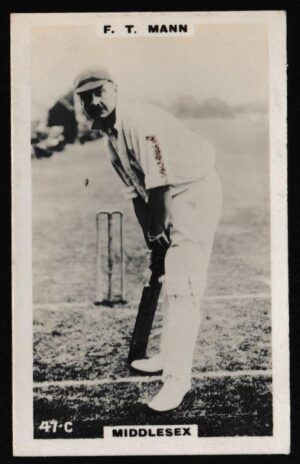 Phillips (Godfrey) - F.T. Mann (Middlesex) - 'Cricketers (Brown)' (1924) Phillips (Godfrey) - F.T. Mann (Middlesex) - 'Cricketers (Brown)' (1924)