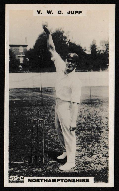 Phillips (Godfrey) - V.W.C. Jupp (Northants) - 'Cricketers (Brown)' (1924) Phillips (Godfrey) - V.W.C. Jupp (Northants) - 'Cricketers (Brown)' (1924)