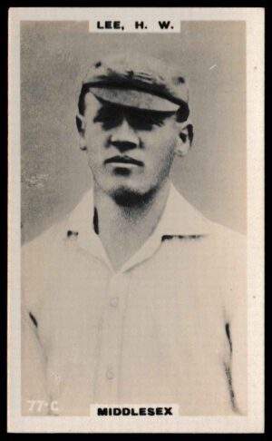 Phillips (Godfrey) - 'Cricketers (Brown) Card #77-C - H.W. Lee (Middlesex)