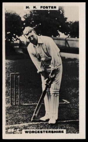 Phillips (Godfrey) - 'Cricketers (Brown) Card #84-C - H.K. Foster (Worcestershire)