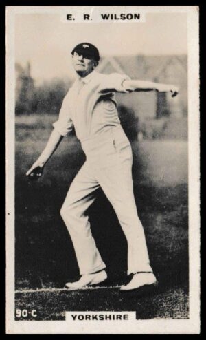 Phillips (Godfrey) - 'Cricketers (Brown) Card #90-C - E.R. Wilson (Yorkshire)