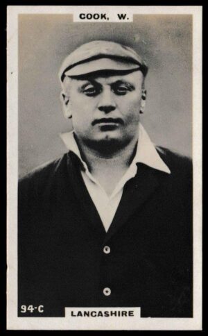 Phillips (Godfrey) - 'Cricketers (Brown) Card #94-C - W. Cook (Lancashire)