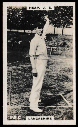 Phillips (Godfrey) - 'Cricketers (Brown) Card #95-C - J.S. Heap (Lancashire)