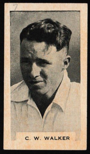 Phillips (Godfrey) - 'Test Cricketers 1932-1933' (1932) - Card #1 (BDV) - C.W. Walker (South Australia)