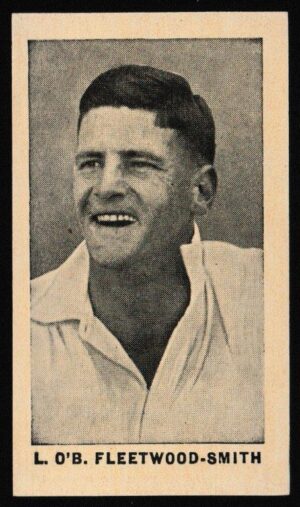 Phillips (Godfrey) - 'Test Cricketers 1932-1933' (1932) - Card #13 (BDV) - L. O'B.Fleetwood-Smith (Victoria)
