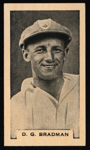 Phillips (Godfrey) - 'Test Cricketers 1932-1933' (1932) - Card #17 (BDV) - D.G. Bradman (New South Wales)