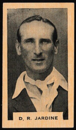 Phillips (Godfrey) - 'Test Cricketers 1932-1933' (1932) - Card #18 (BDV) - D.R. Jardine (Surrey)