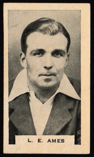 Phillips (Godfrey) - 'Test Cricketers 1932-1933' (1932) - Card #2 (BDV) - L.E. Ames (Kent)