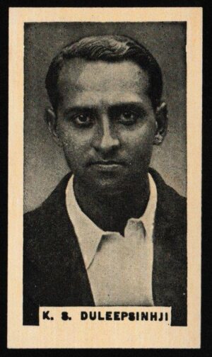 Phillips (Godfrey) - 'Test Cricketers 1932-1933' (1932) - Card #25 (BDV) - K.S. Duleepsinhji (Sussex)