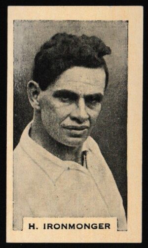 Phillips (Godfrey) - 'Test Cricketers 1932-1933' (1932) - Card #27 (BDV) - H. Ironmonger (Victoria)