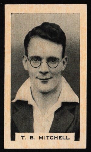 Phillips (Godfrey) - 'Test Cricketers 1932-1933' (1932) - Card #31 (BDV) - T.B. Mitchell (Derbyshire)