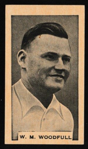 Phillips (Godfrey) - 'Test Cricketers 1932-1933' (1932) - Card #9 (BDV) - W.M. Woodfull (Victoria)