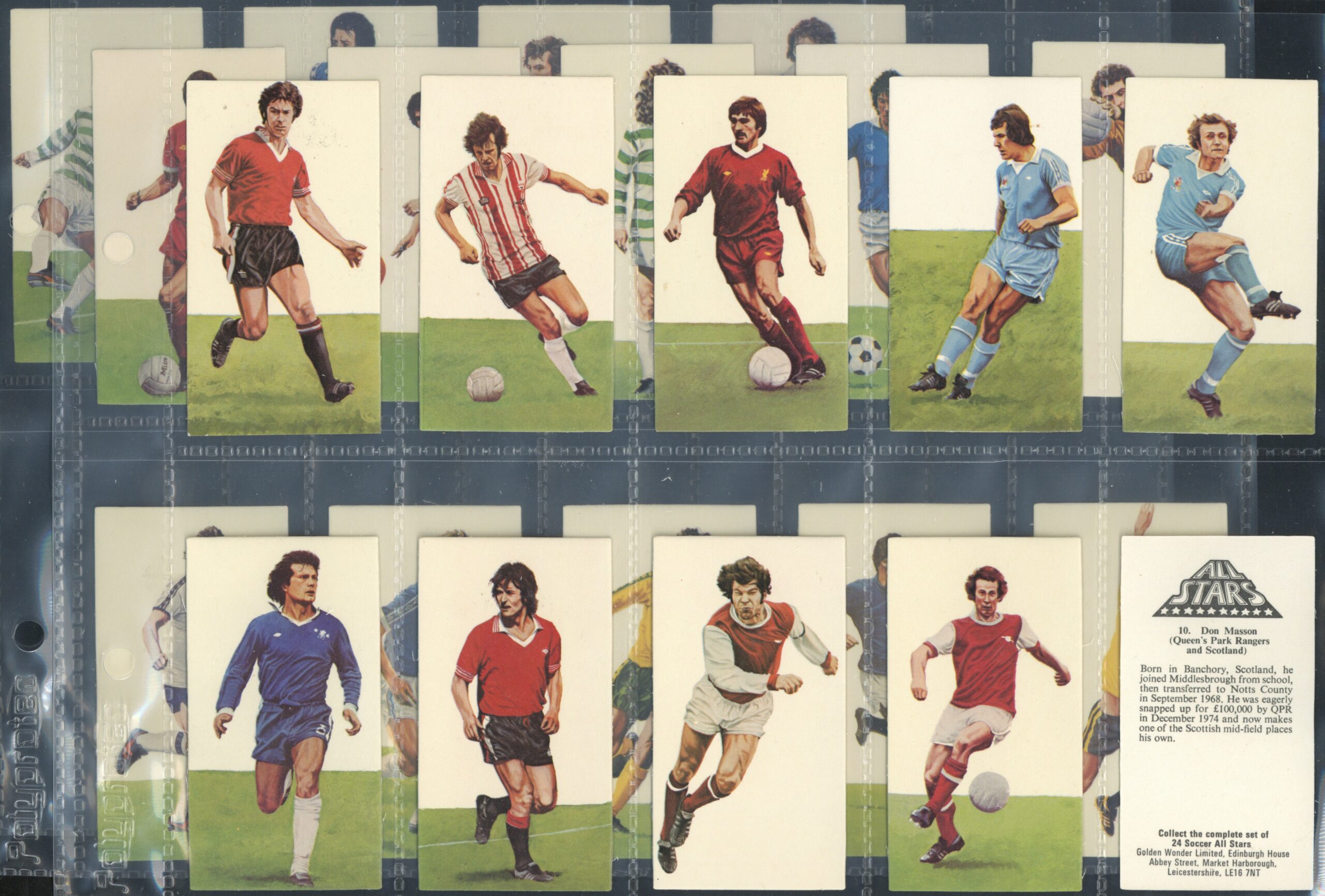 Golden Wonder - 'Soccer All Stars' (1978) - Complete Set (Dalglish, Brady, Toshack, Shilton etc) Golden Wonder - 'Soccer All Stars' (1978) - Complete Set (Dalglish, Brady, Toshack, Shilton etc)