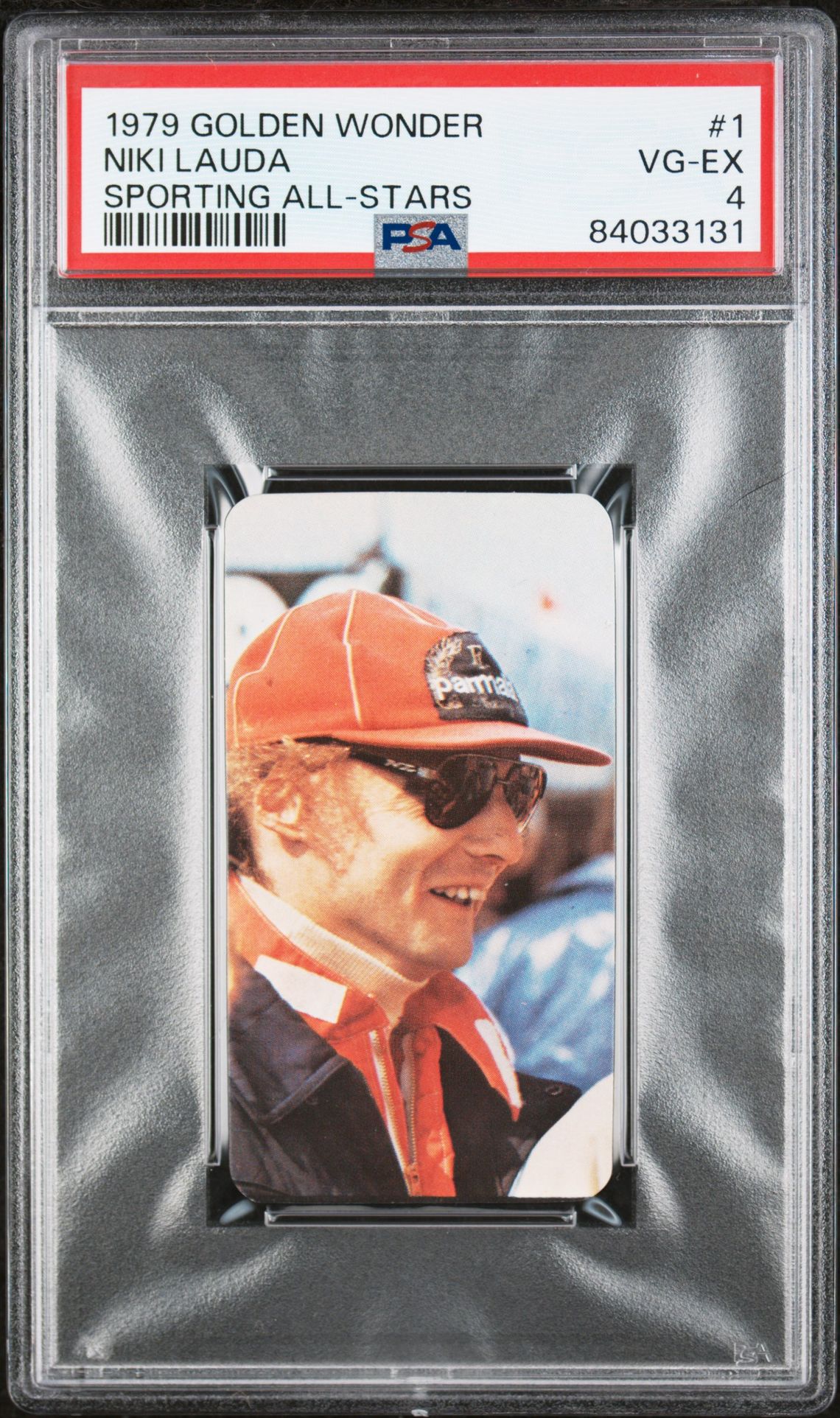 Golden Wonder - 'Sporting All Stars' (1979) - Niki Lauda **PSA4** Golden Wonder - 'Sporting All Stars' (1979) - Niki Lauda **PSA4**