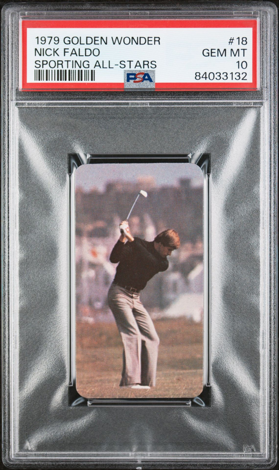Golden Wonder - 'Sporting All Stars' (1979) - Nick Faldo **PSA10** Golden Wonder - 'Sporting All Stars' (1979) - Nick Faldo **PSA10**