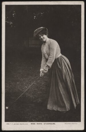 Rotary - 'Miss Marie Studholme Vintage Golf Postcard #4317B' (C1900's) - Unposted